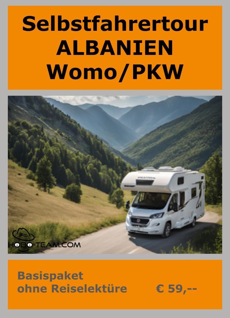 Albanien Selbstfahrertour für Wohnmobile und PKW