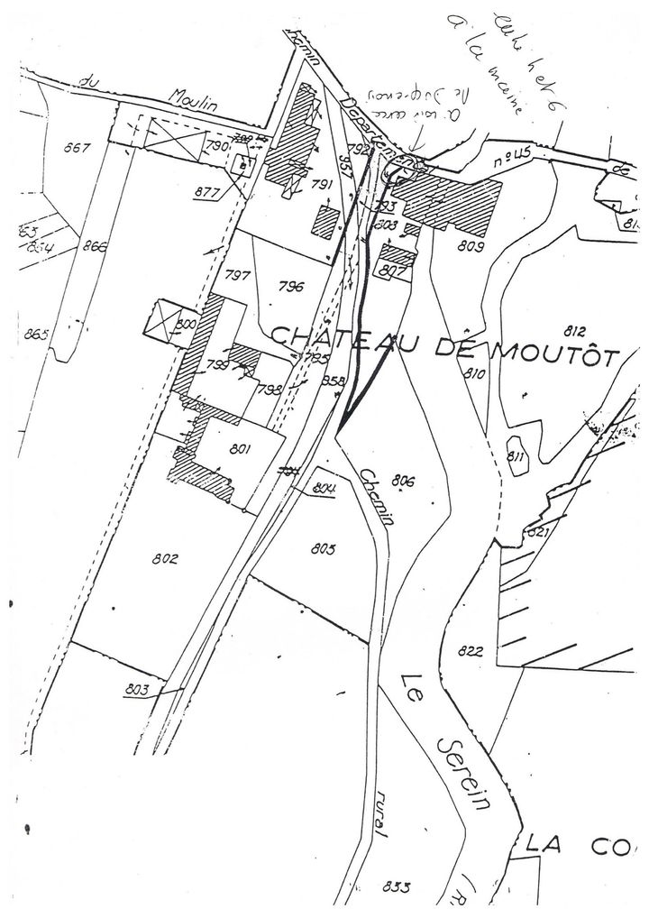 Le plan contenu dans la convention de servitude du 10 janvier 1987