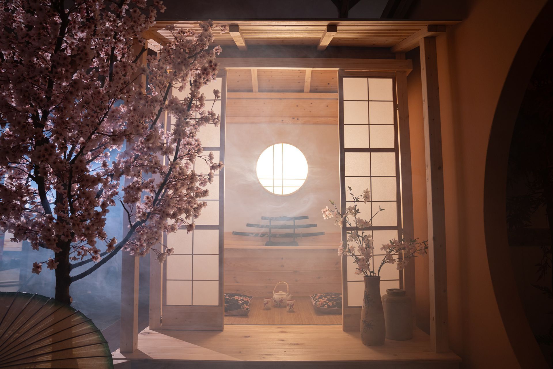 OH3-Studios Mietstudio Fotostudio Studio 3 Asia Set Tee Haus