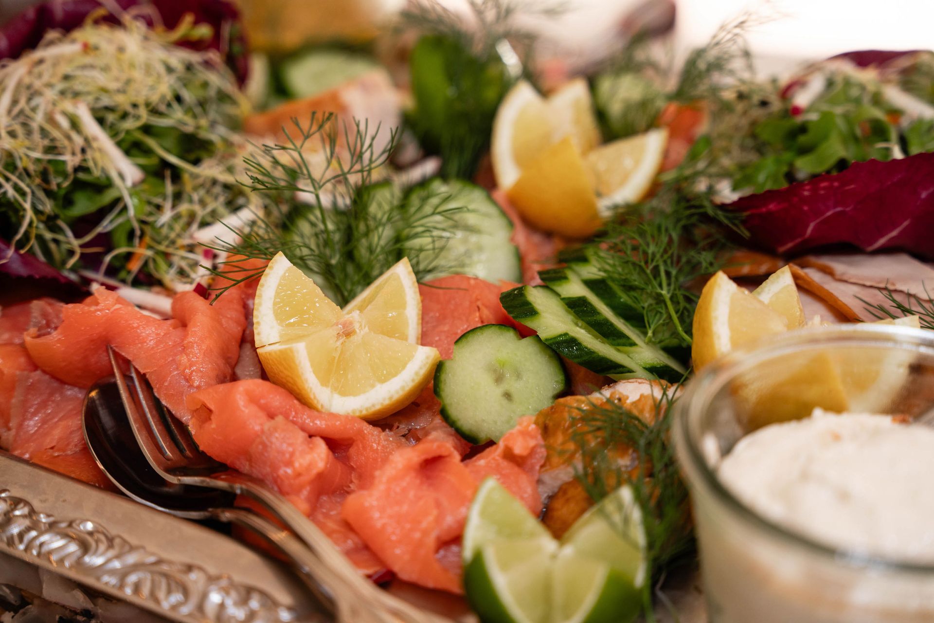 Hochzeitsfeier im Bernhardsaal, Kloster Bronnbach, Buffet