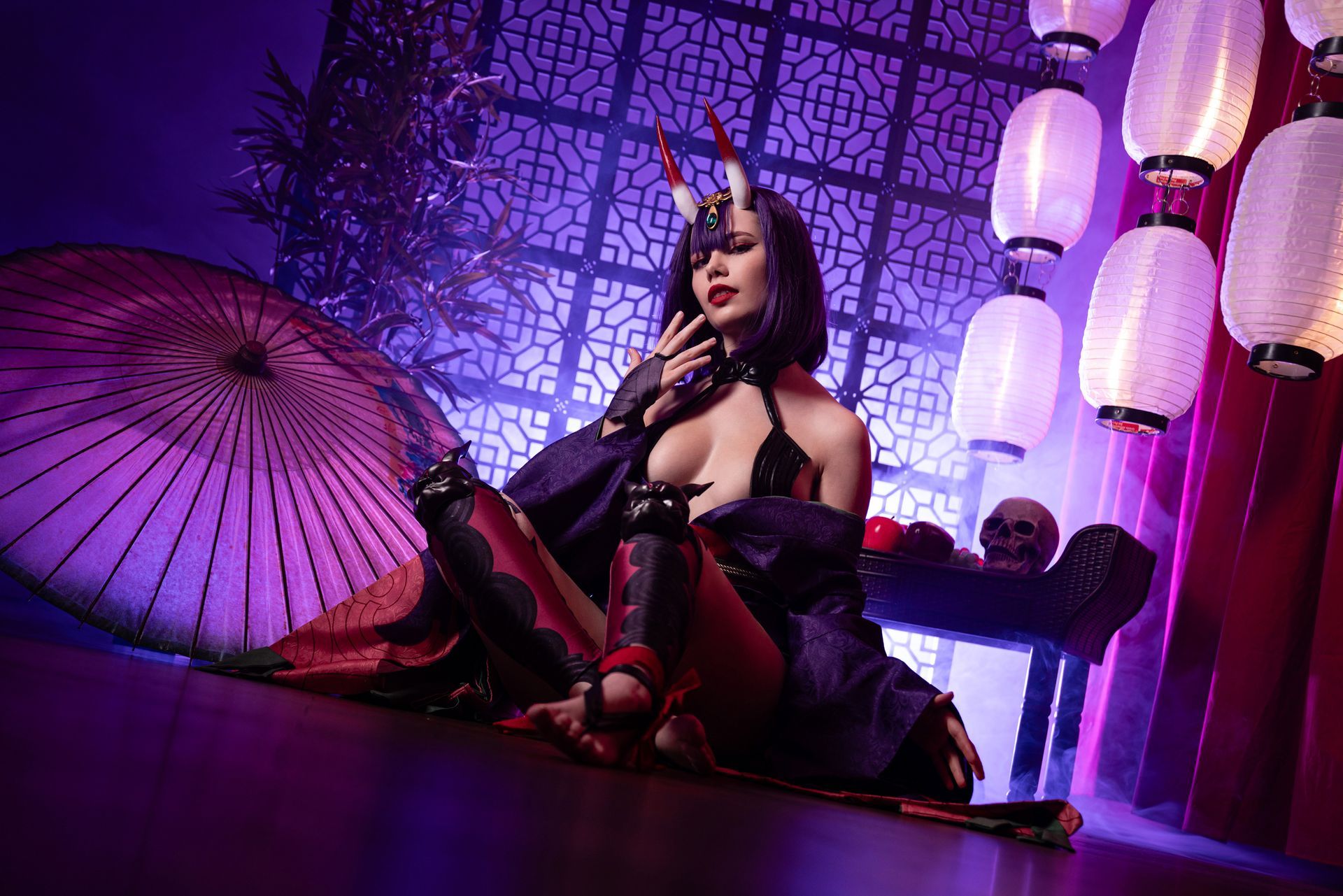 shuten douji cosplay Fotoshooting OH3-Studios Mietstudio Asia-Set