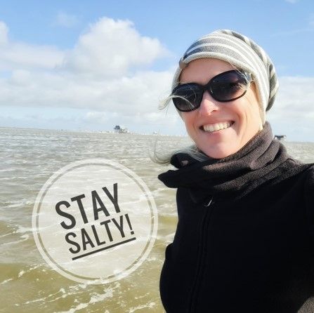 Portrait am Strand, Stay Salty