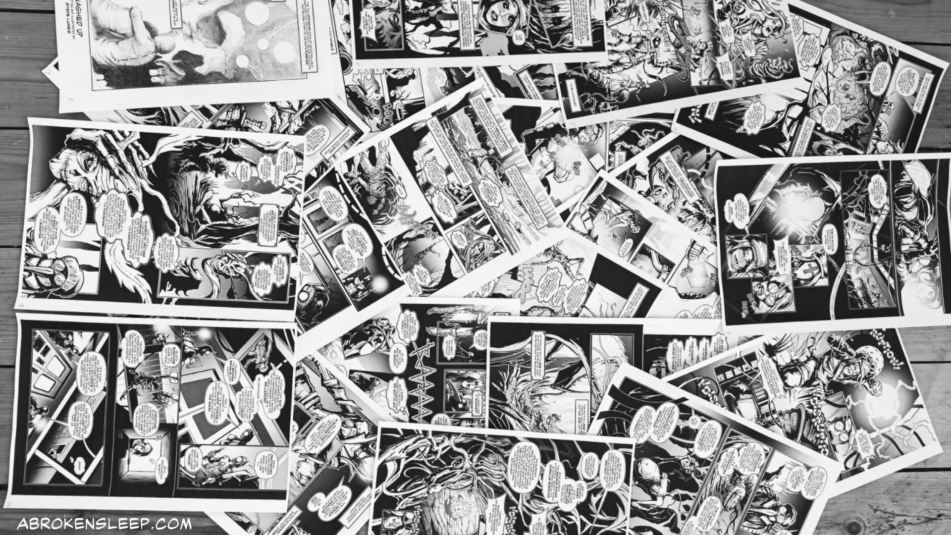 ABROKENSLEEP Issue 1 Panorama background set.