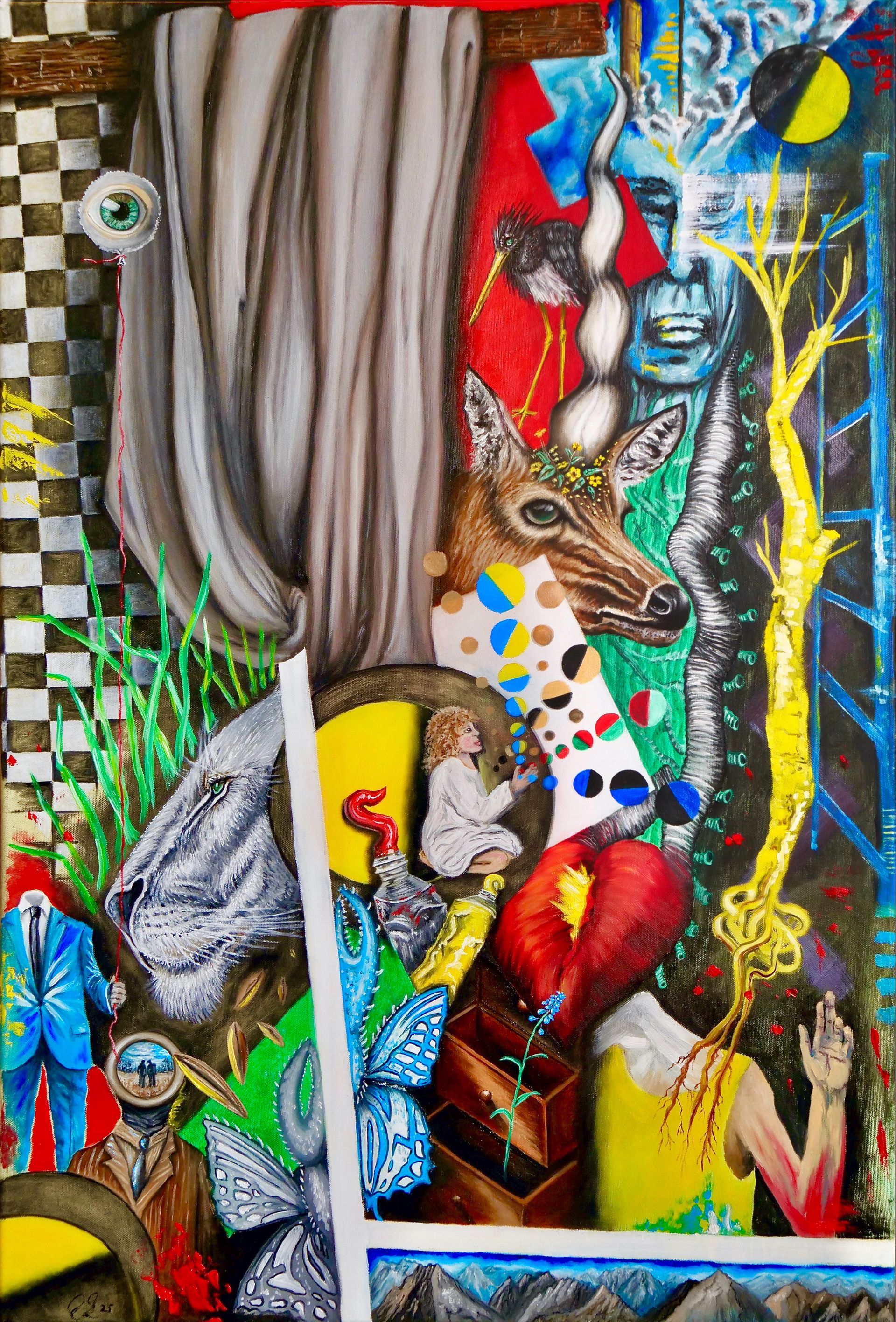 The Gift, oil on canvas, 95x65 cm