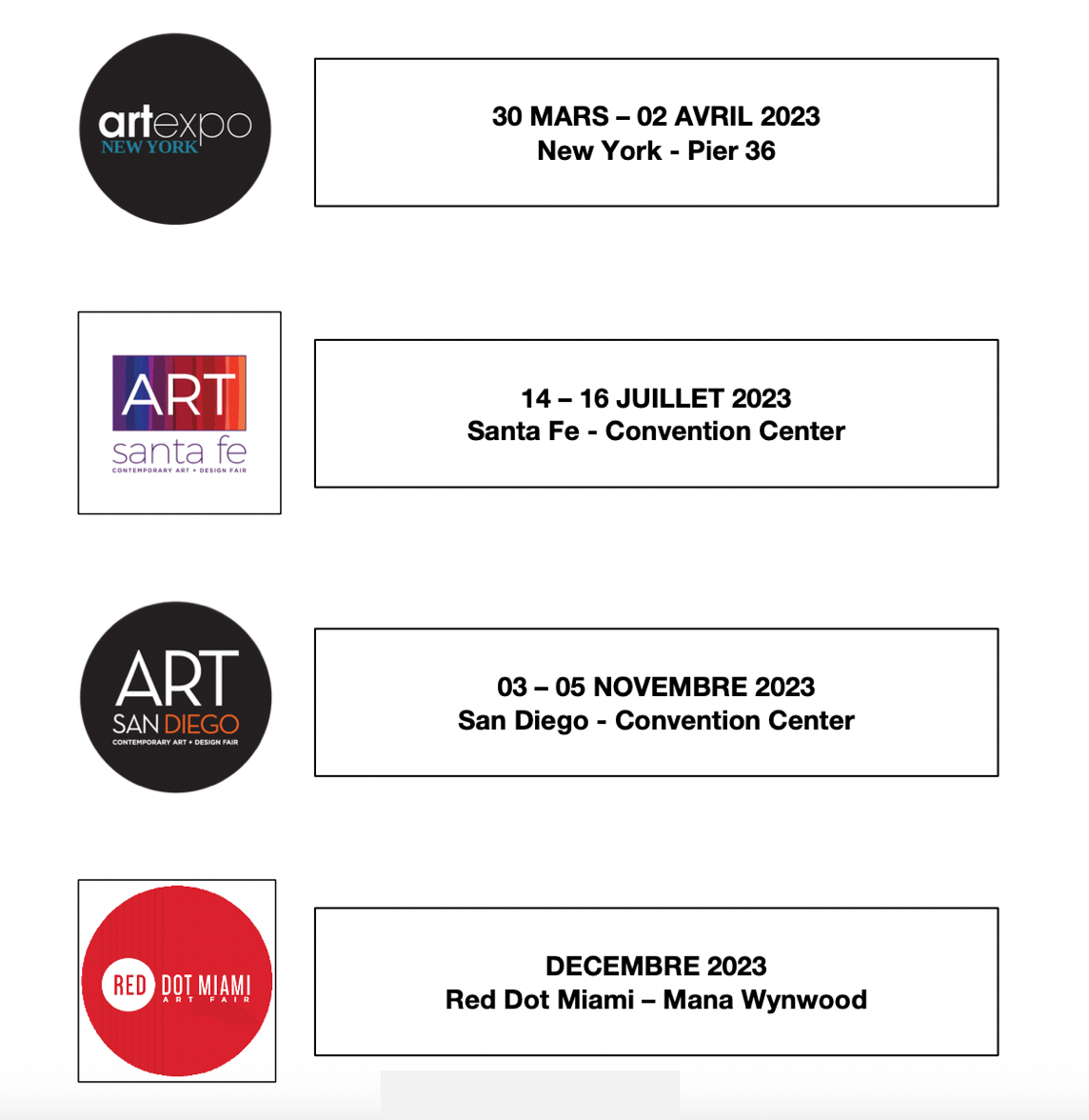 Exposition Serge Teneze - USA TOUR 2023