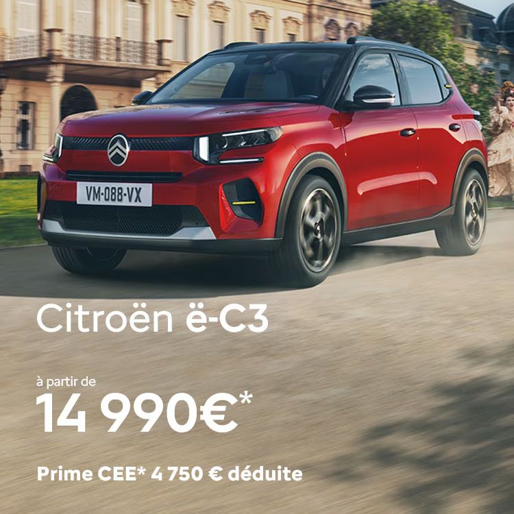 La Nouvelle ë-C3 disponible dans votre agence Citroën ATC Vaucluse à Entraigues Photos Nouvelle ë-C3