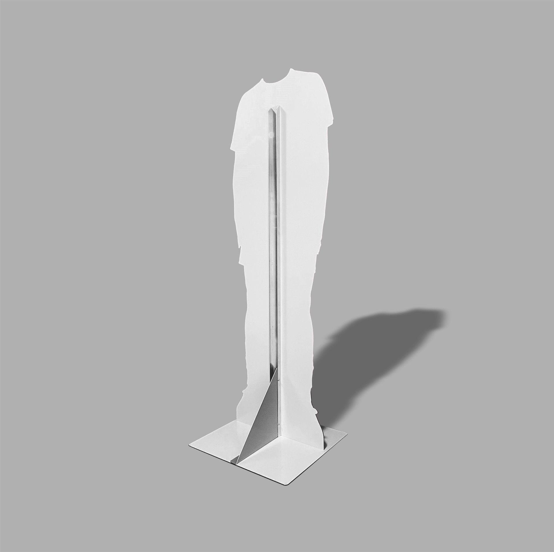 Bodenplatte I Aluminiumverbund I eckig I Rückenstütze I Sonderanfertigung