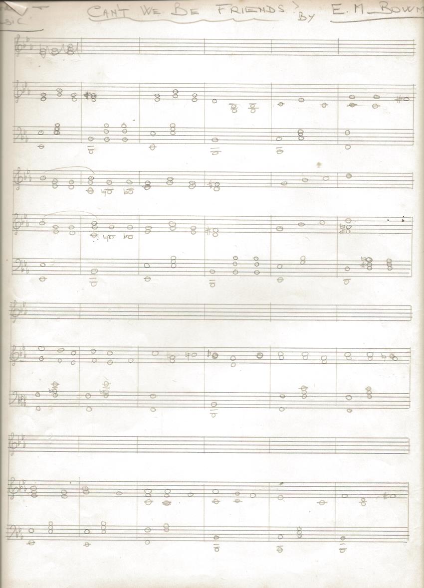 original music score