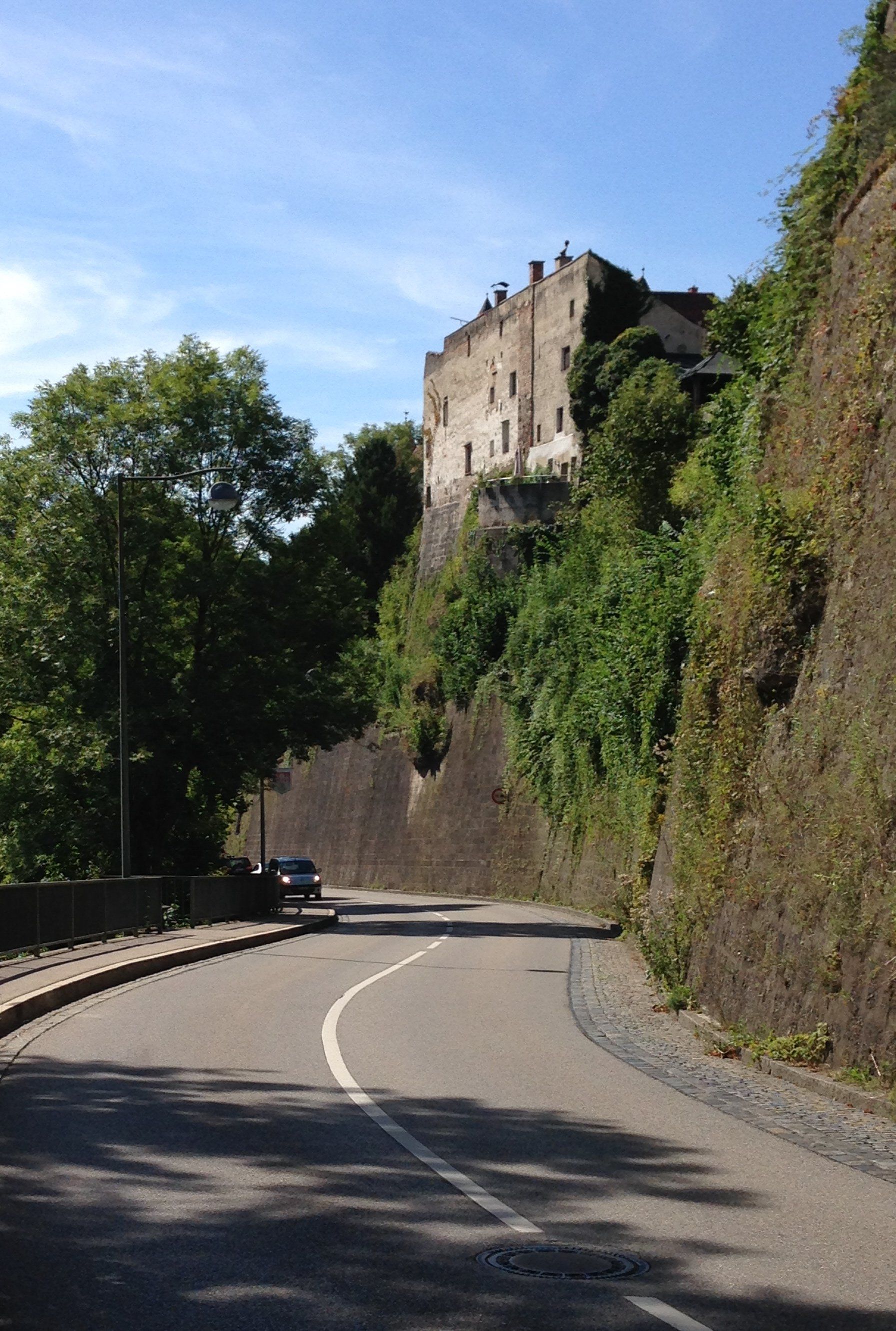 View of Burghausen castle