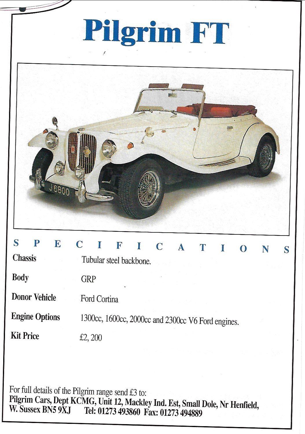 ad from Kit Car Magazine