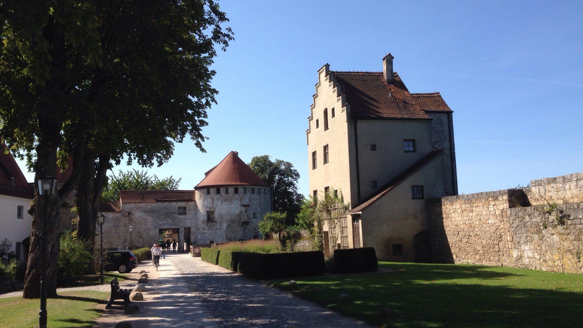 on the castle