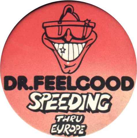 Red Dr Feelgood Souvenir Badge