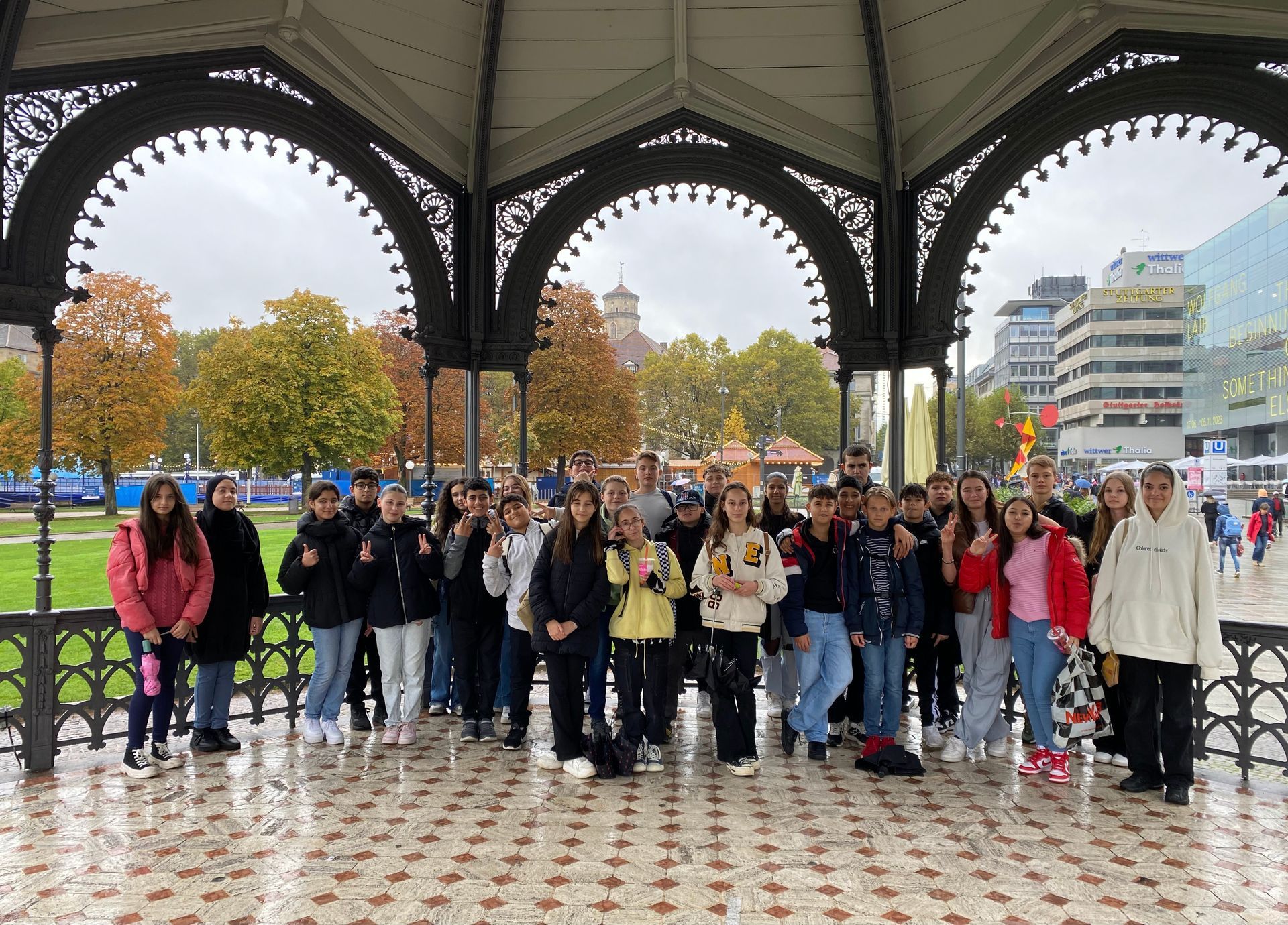 unterwegs zum Fernsehturm