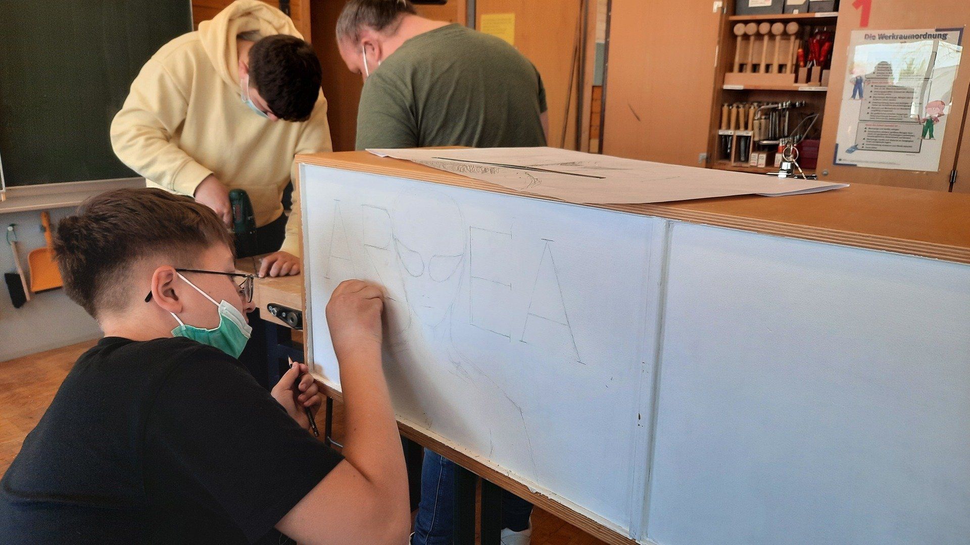 Gestaltung des Verkaufstischs