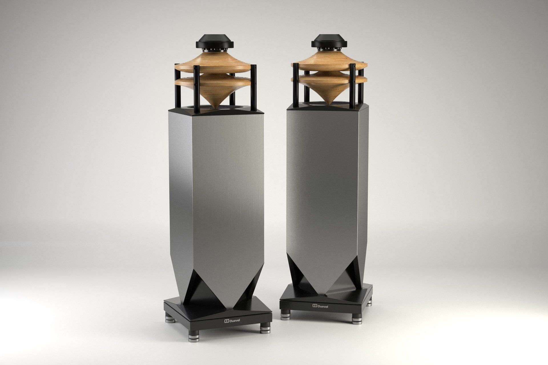 floorstanding speakers Bella Luna - santos rosewood with unique veneer grain