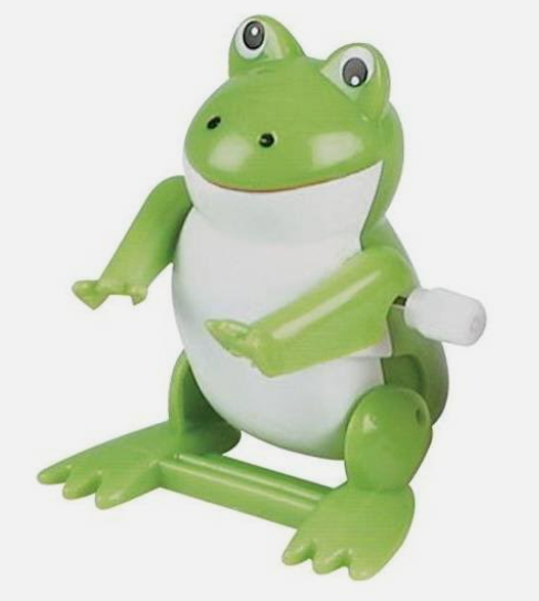 A frog wind up toy