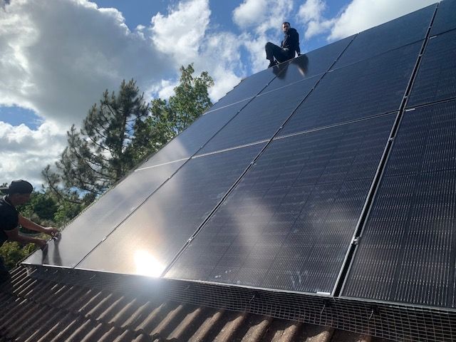 A residential solar installation