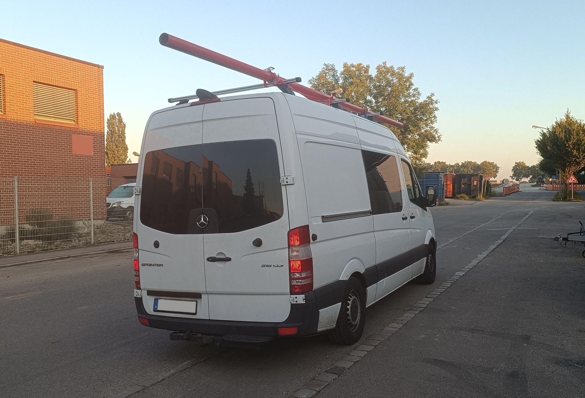 Werkstattwagen mit Rohrtransport
