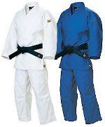 White and blue judogi