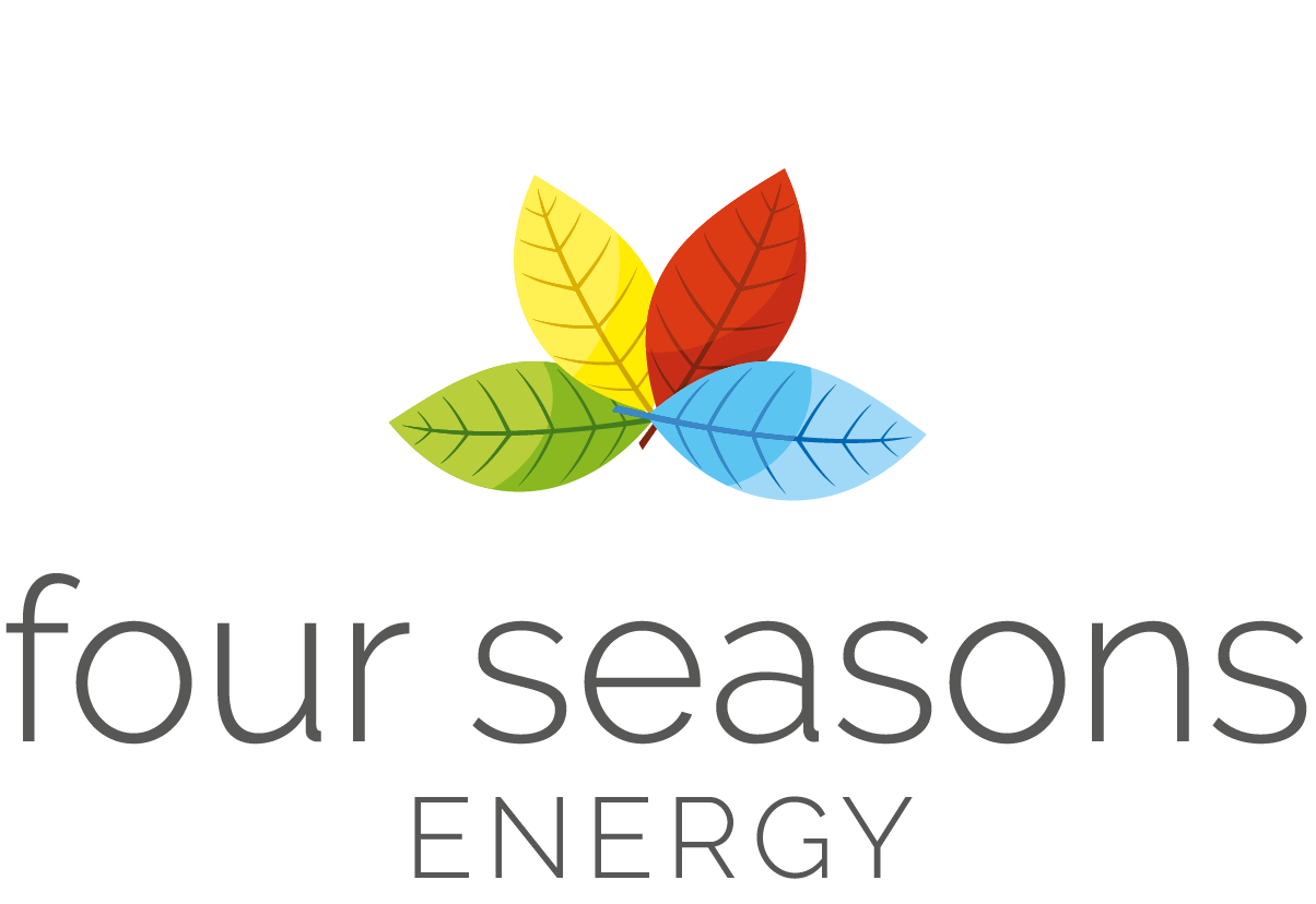 four seasons energy logo with coloured leaves