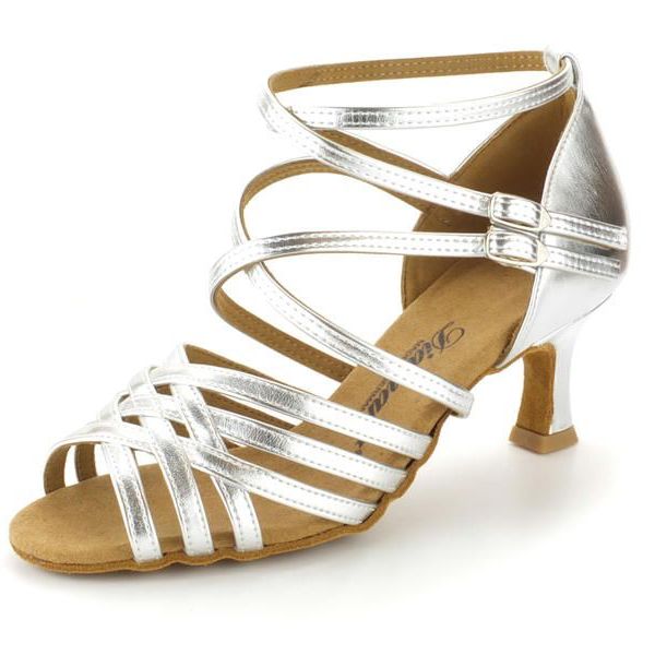 Model 108-077-013- Diamant Damen Lateinschuh offen - Silber