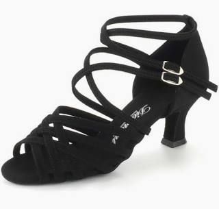 Model 108-064-040- Diamant Damen Lateinschuh offen - Schwarz