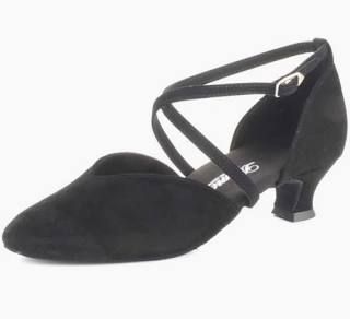 Model 107-013-001- Diamant Damen Lateinschuh geschlossen - Schwarz