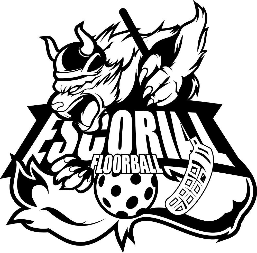 Escudo Floorball Escorial b/n