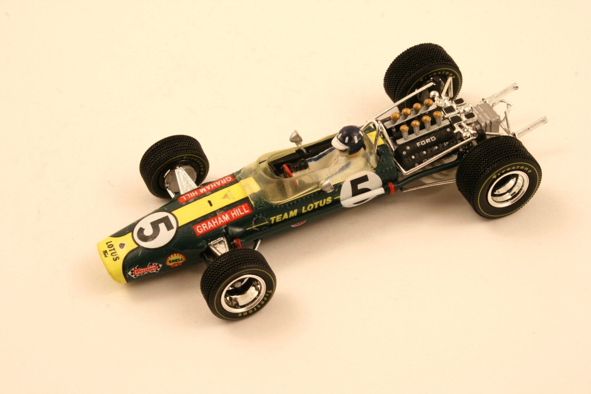 1968 Graham Hill Lotus 49 Sudáfrica 2º Quartzo