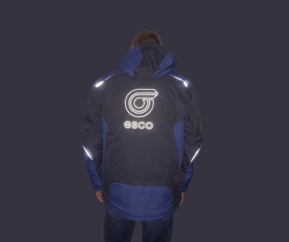 Jacke mit reflektierendem Logo Stick für esco