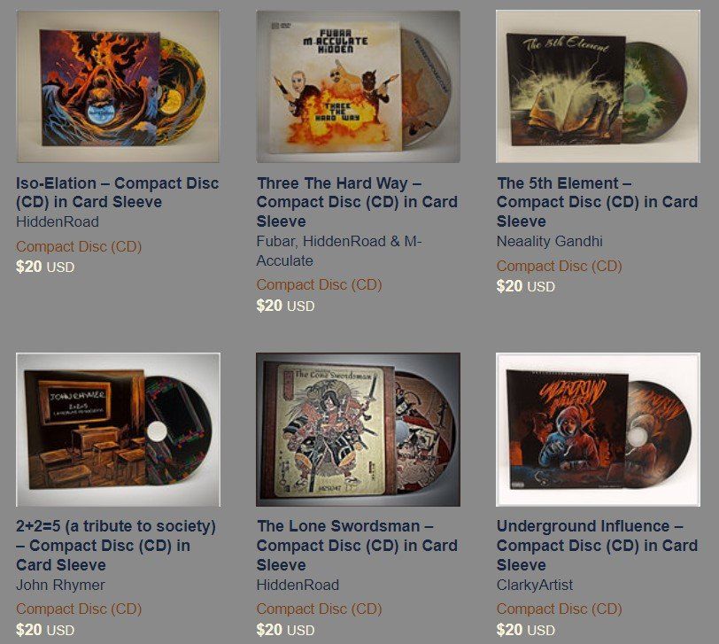 HRS Merch & CD's