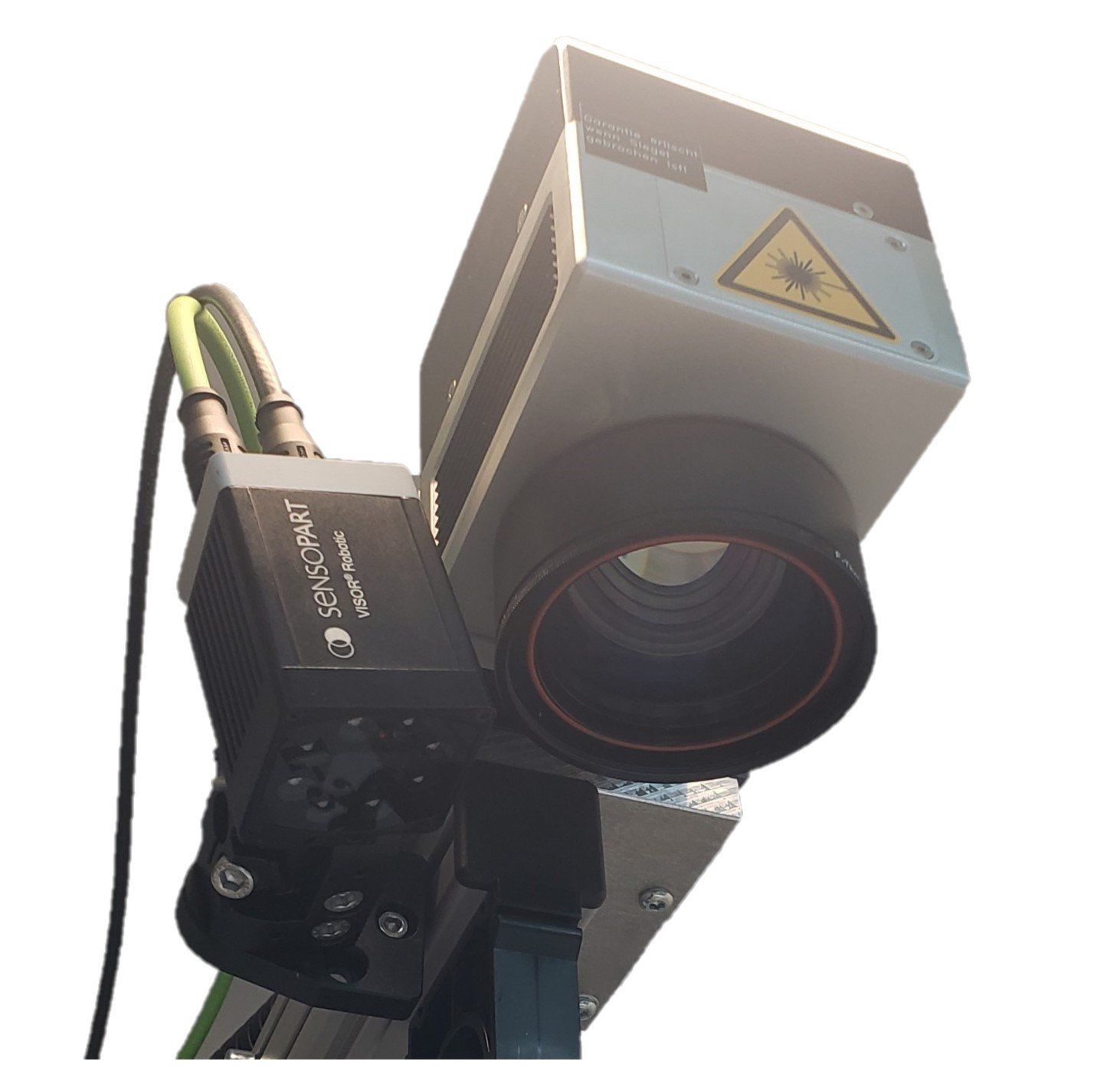 Integrationslaser Integral. Beschriftungslaser für die Integration.