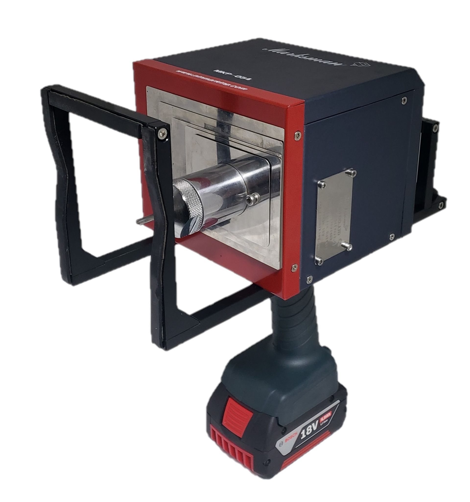 Mobiler Nadelpräger MKP-054 mit Akku und LCD Display.