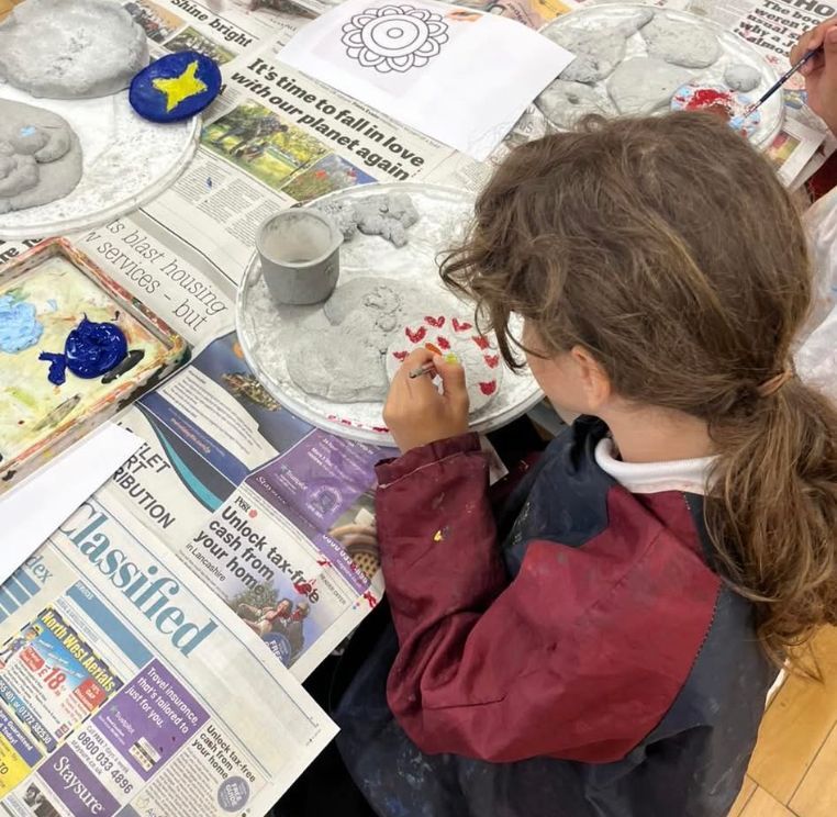 Grange Primary School Sculptment Clay Workshop