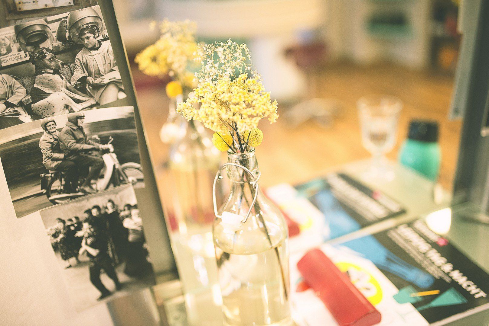 Dekoration Friseur Ladengeschäft bei Cosmohead Leipzig