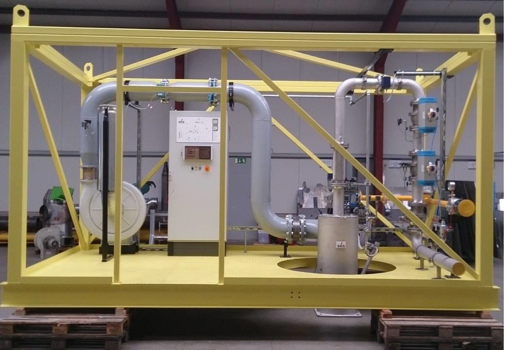 Holzgas Gasbrenneranlage Vormontiert Industrielle Verbrennung