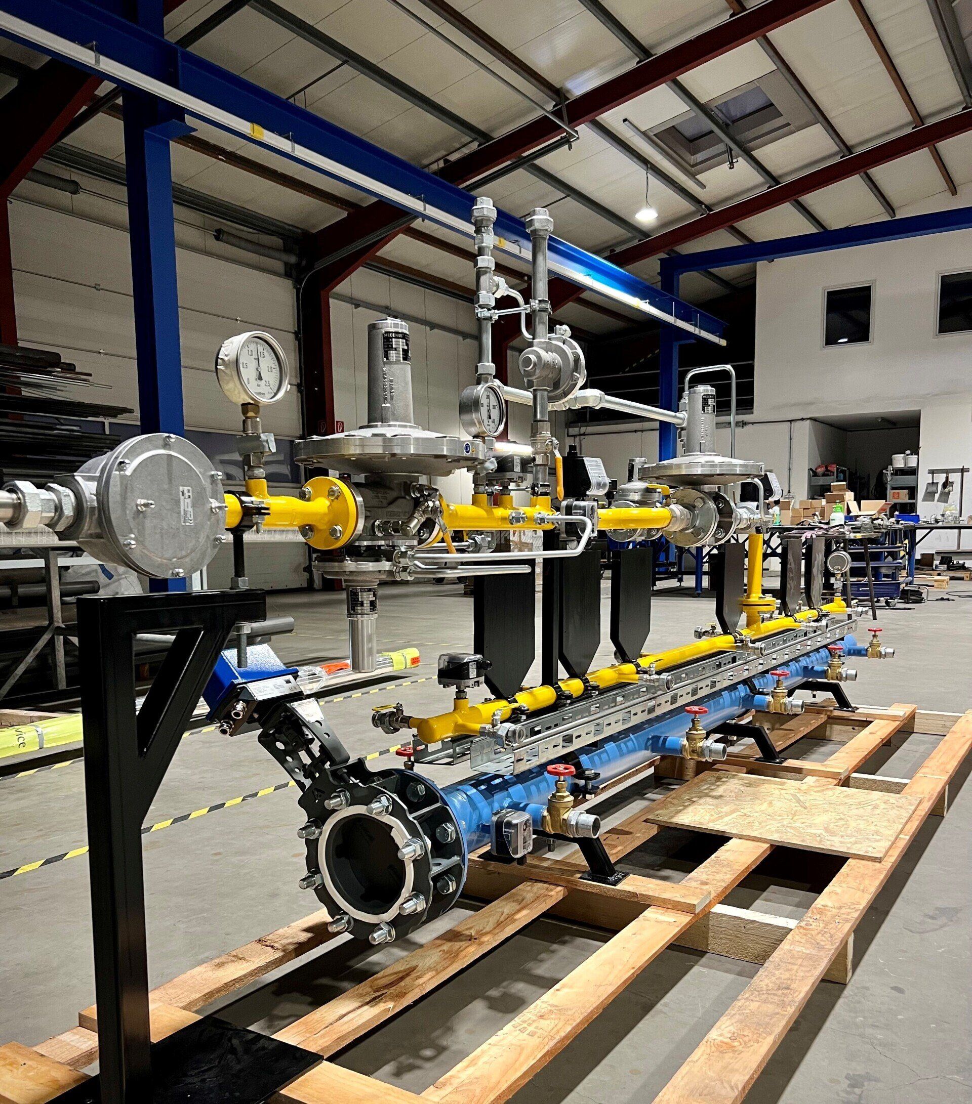 Gasregelstrecke GDRMS Gasdruckmess