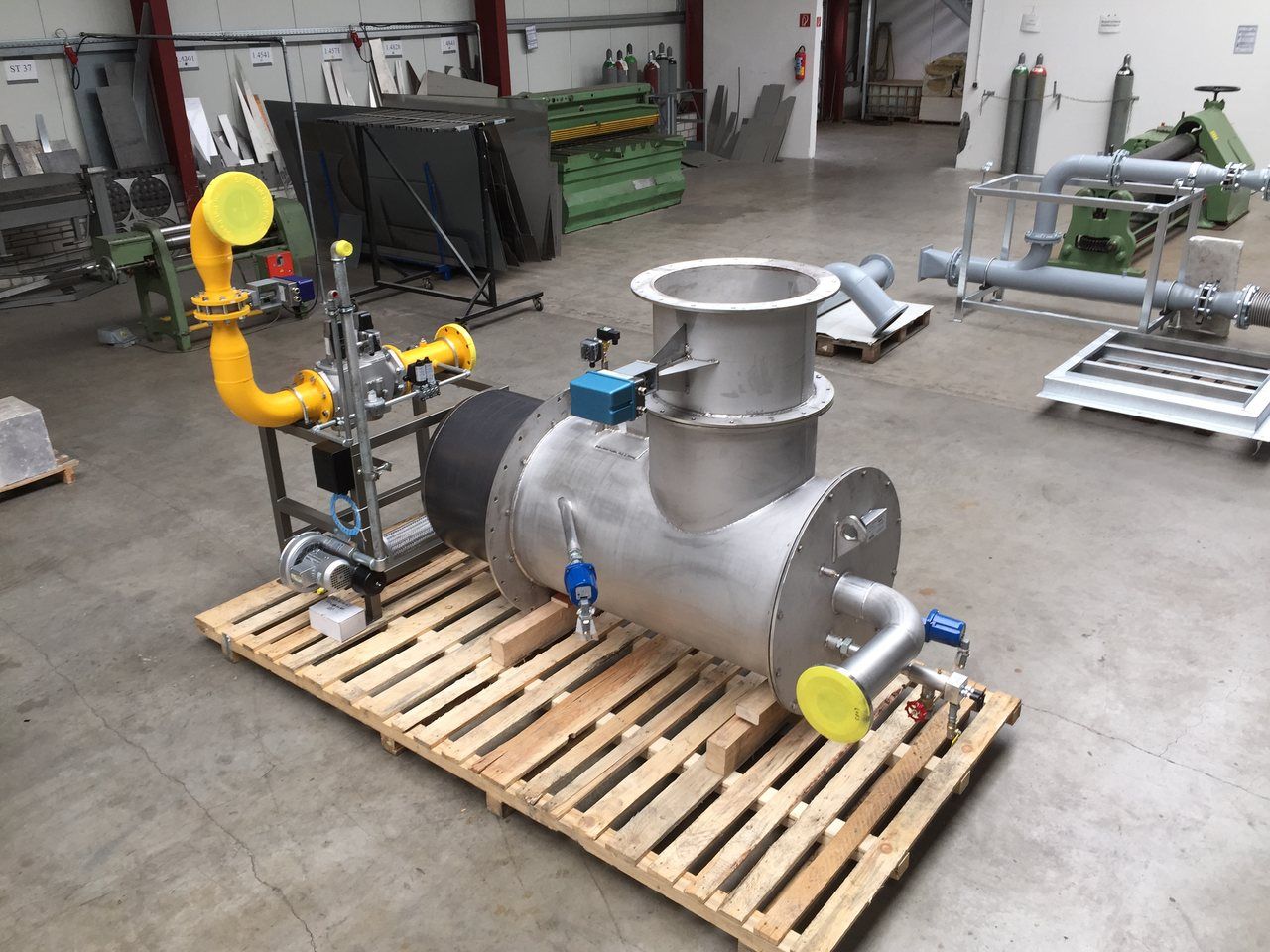 Referenz Industriegasbrenner versandfertig