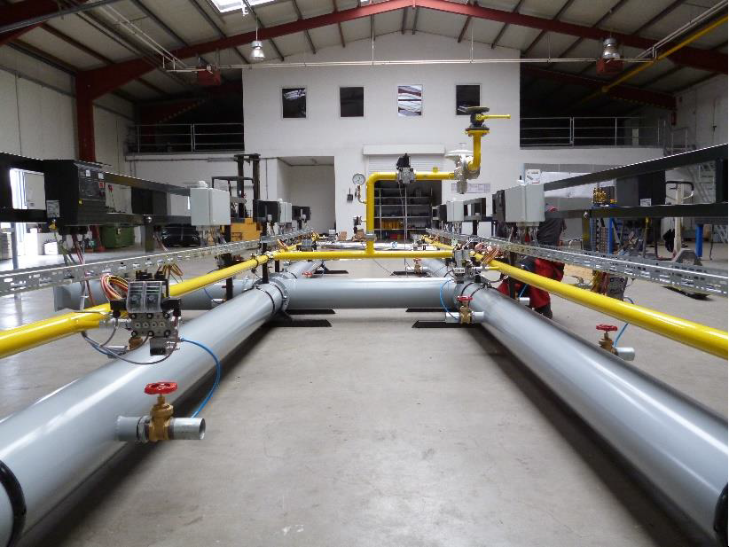 Anlagenbau Gasrohre Luftrohre