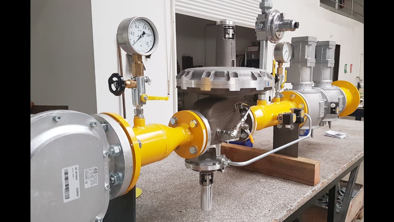 Neue Gasregelstrecke