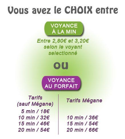 Tarifs voyance serieuse en ligne