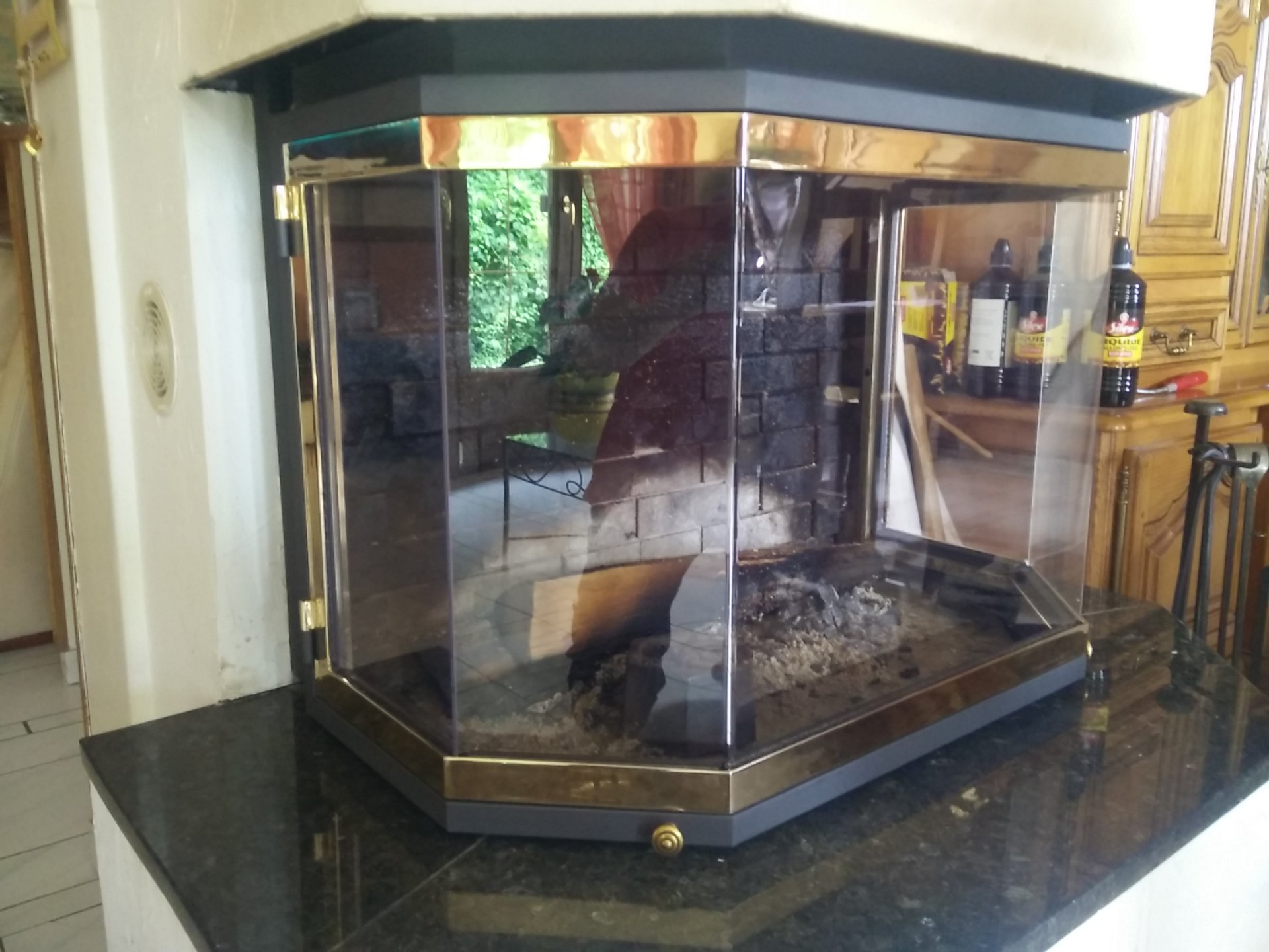 Verre remplacement vitre pliée 5 faces