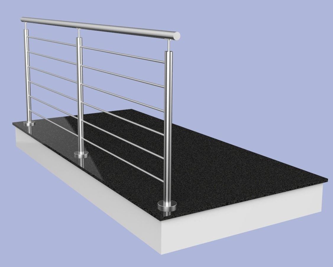 Geländerpfosten mit Füllbohrungen Geländerpfosten