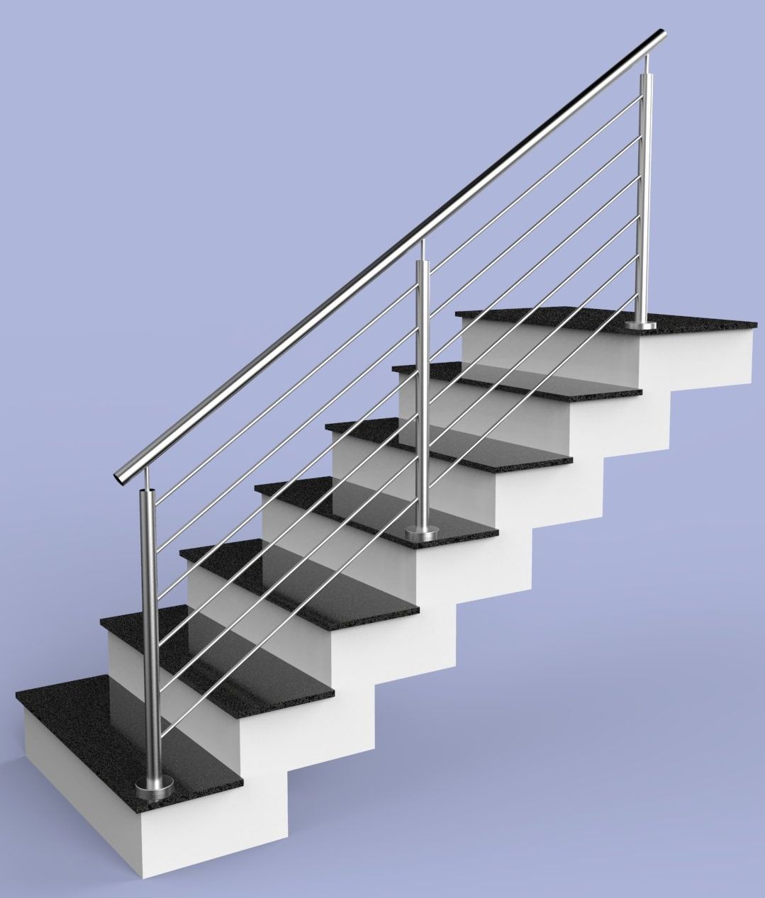 Geländerstützen mit Füllbohrungen Geländerpfosten