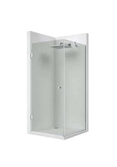 Eckdusche mit Aluminiumprofil