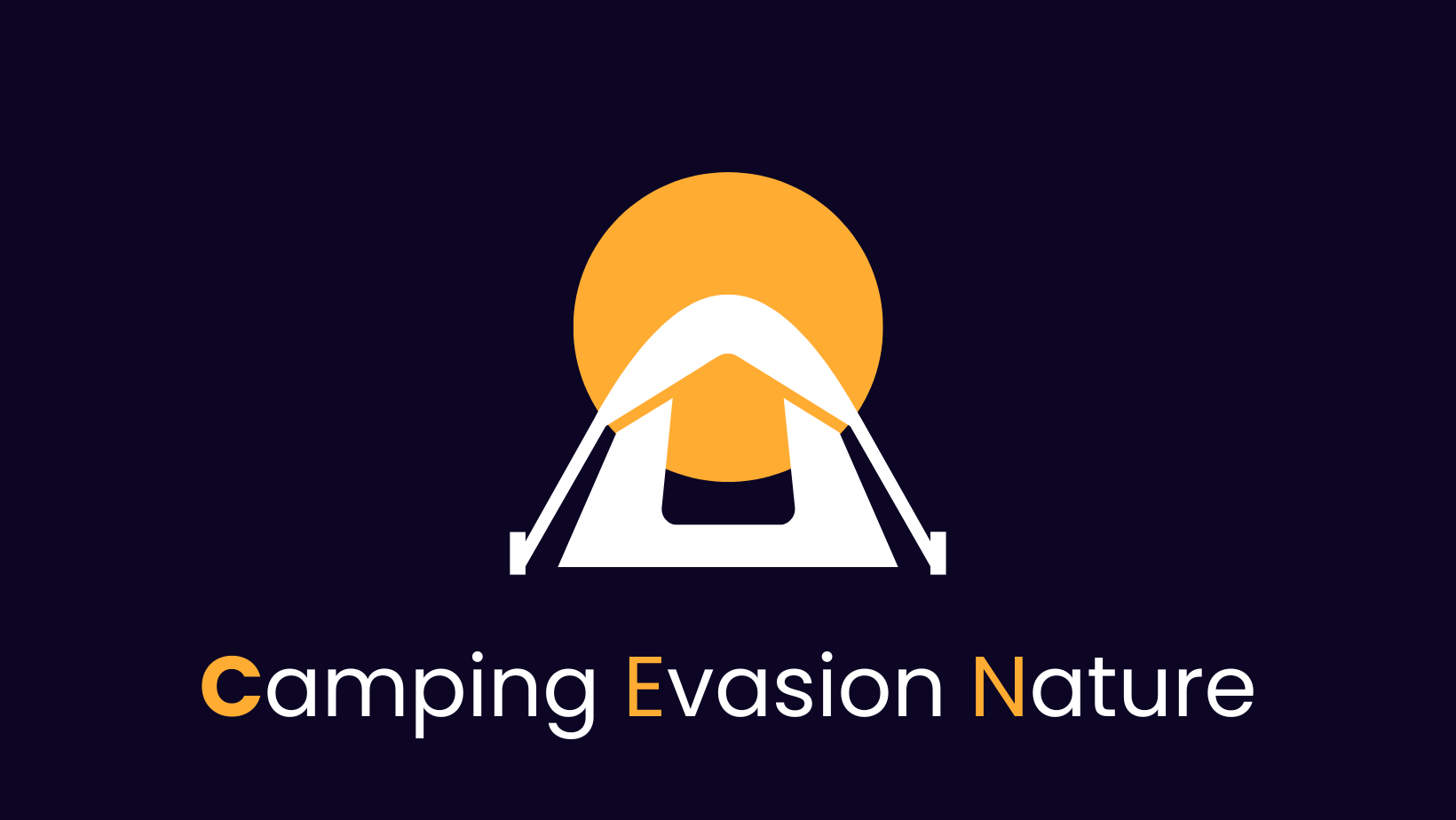 Camping Evasion Nature Logo