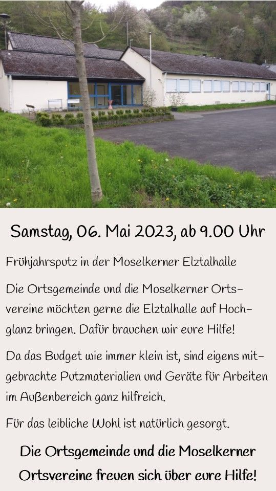 Frühjahrsputz 06.Mai 2023 Elztalhalle