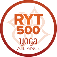registered Yoga teacher (RYT500) der Yogaalliance