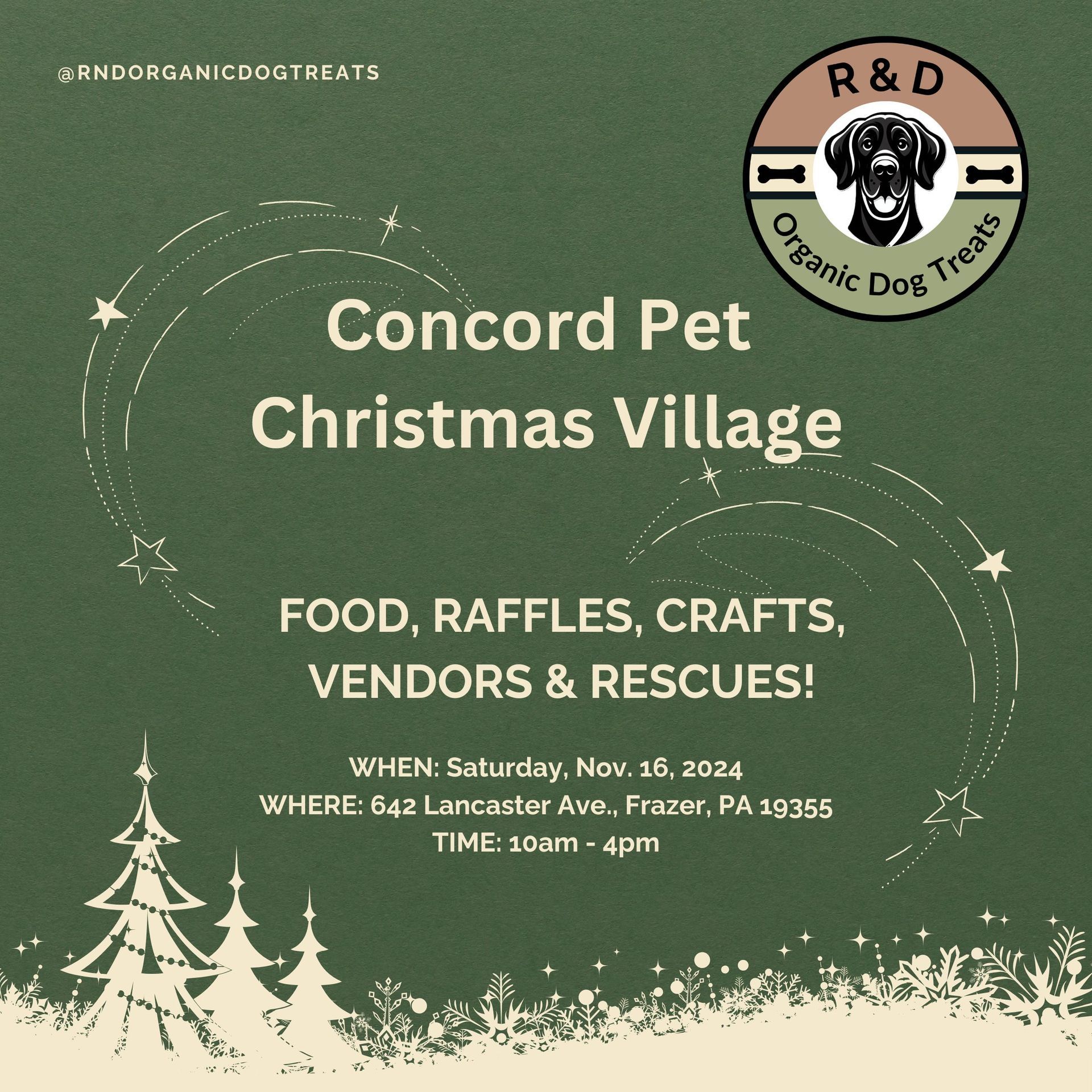 social media content created by Farmer Girl Web Design for R&D Organic Dog Treats