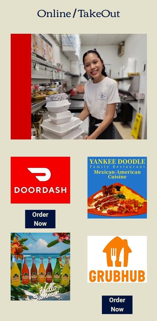 farmer girl web design portfolio yankee doodle family restaurant